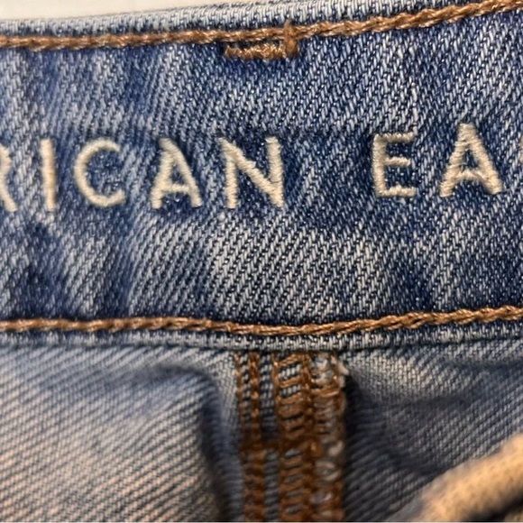 American Eagle Women Jeans Size 4 Extra Short Distressed Mom Straight Distressed - Picture 4 of 11